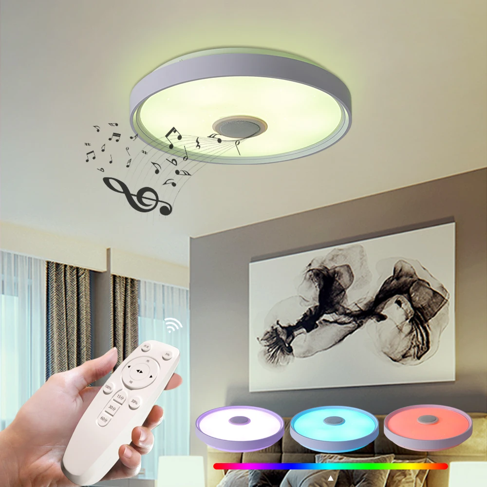 Современный RGB светодиодный потолочный светильник s Домашний Светильник ing APP