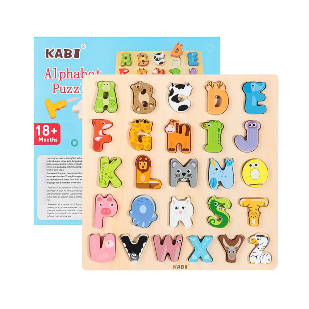 

Word Spelling Practice Games,See and Spell Learning Early Education Cognitive Matching Letters with Colorful Wooden Geometric Sh