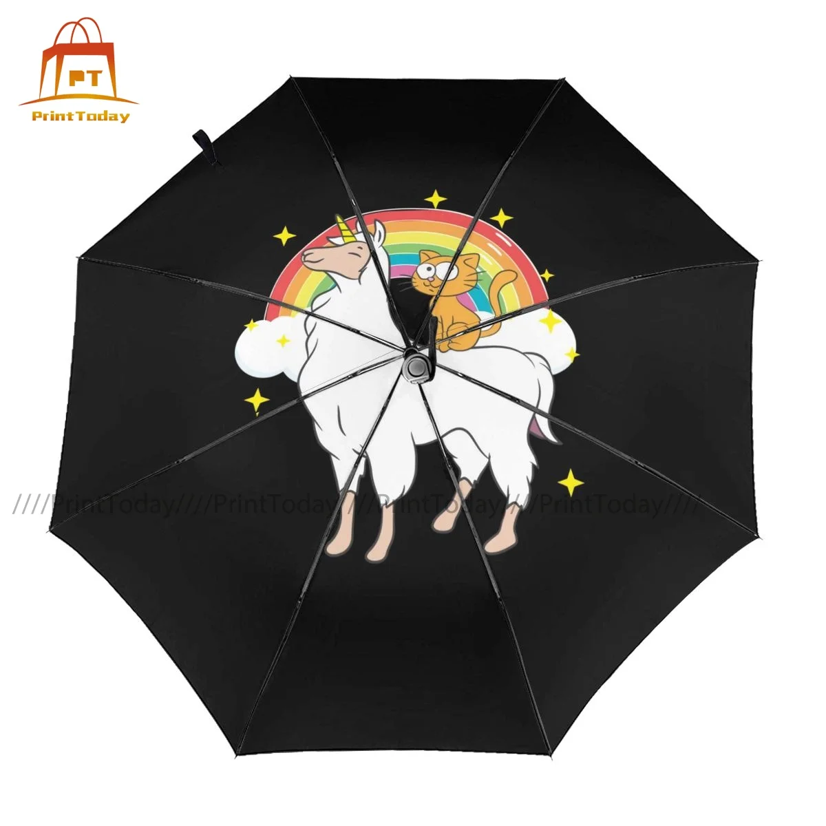 

Llama Umbrella Colorful Lightweight Umbrella Art Rain Windshield Auto Umbrella