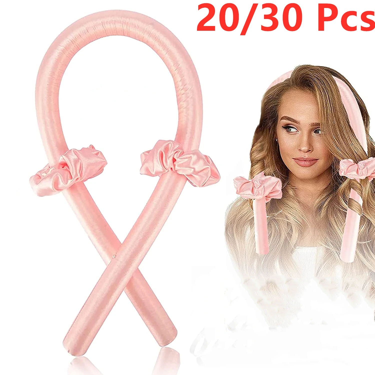 

Новая повязка для завивки без тепла для женщин, длинные волосы без нагрева, ролики для завивки, локоновые стержни, Большая лента для завивки из мягкой пены