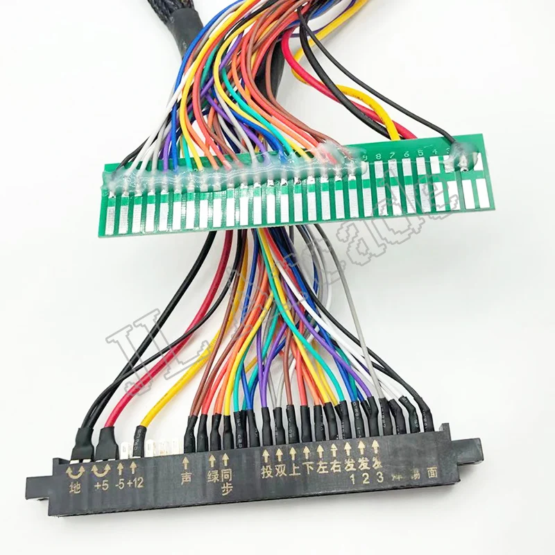 Аркадная игра машина 28pin JAMMA Удлинительный кабель 1500 мм Jamma разъемы золочение