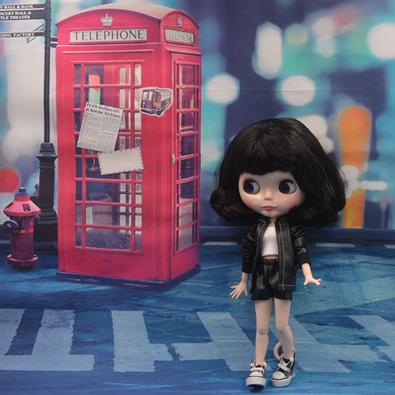 Кукла Blyth BJD кукла подгонянная кофейная мышечная можно сменить макияж и платье
