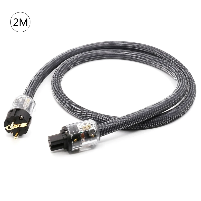 

Hi-End 400 Signature Hifi Audios US/EU Power Cord Pure Copper Cable P-029/P-029E