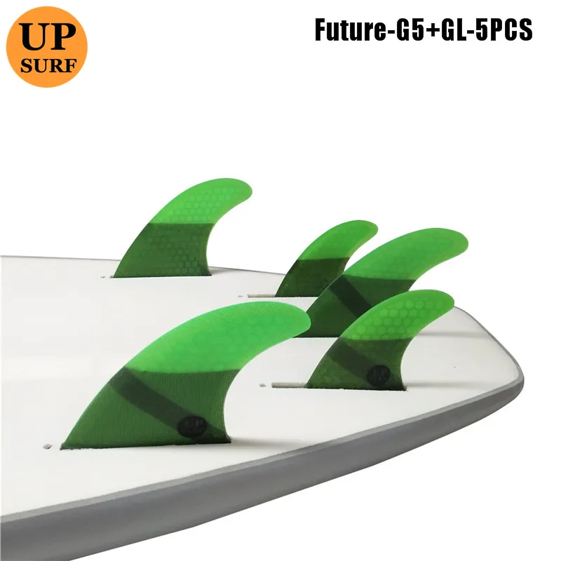 5 шт./4 шт. набор плавников Upsurf Future Fin G5+ GL плавники для серфинга стекловолокно соты Quad плавники Quilhas Thruster