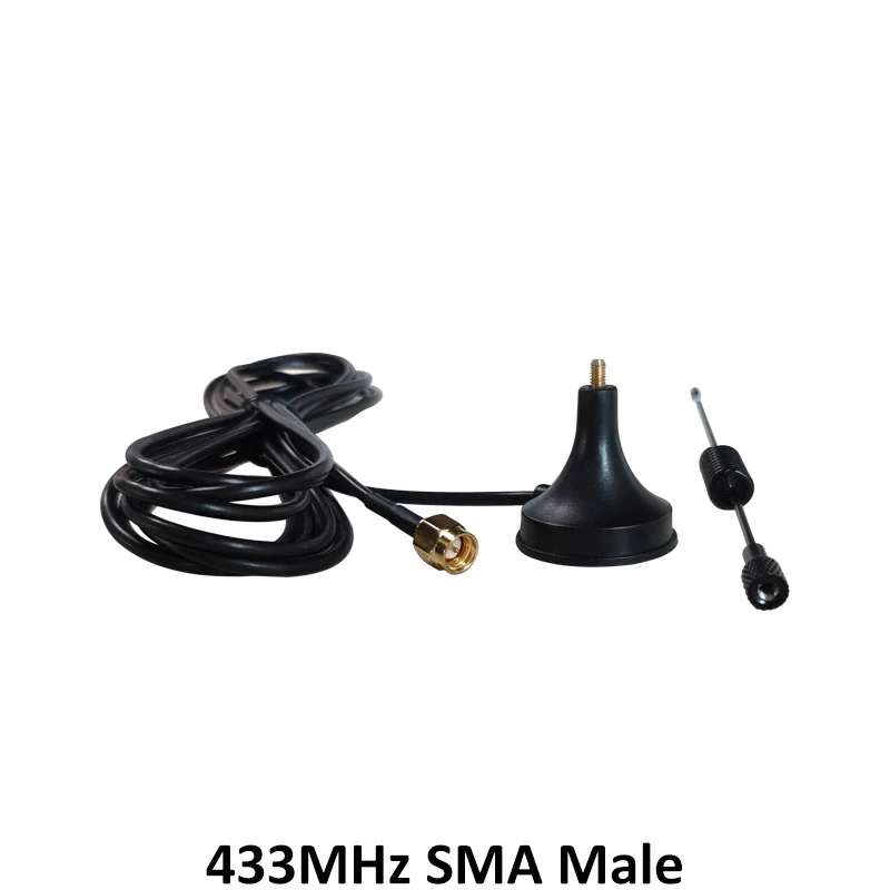2 шт. 5dbi 433 МГц антенна антенны GSM SMA разъем с магнитной базой для радиосигнала Ham