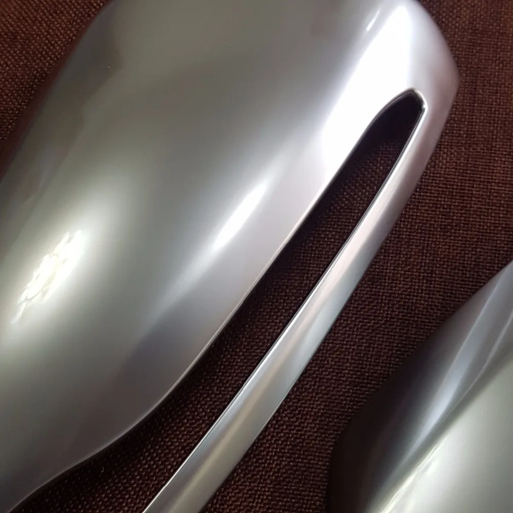 2 шт. Матовая Серебристая зеркальная крышка для Mercedes Benz C Class C180 C200 C250 C300 C400 W205 2015 2016