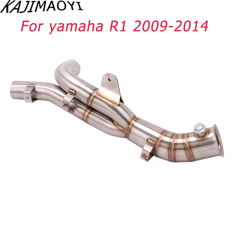 KAJIMAOYI скольжения на мотоцикл выхлопной трубы из нержавеющей стали для Yamaha R1 2009 2010 2011 2012 2013 лет
