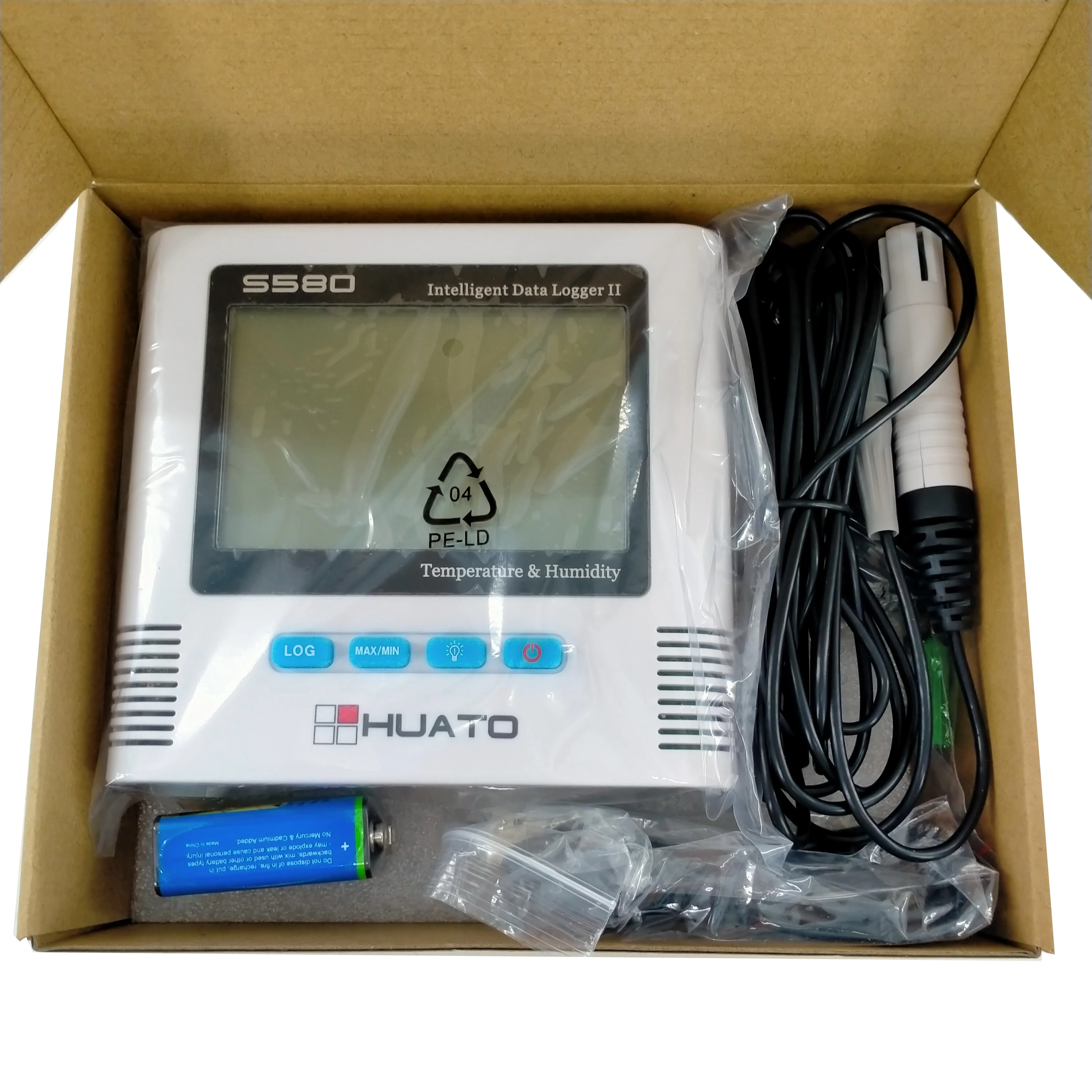 

S580-EX Digital USB Datalogger Temperature Humidity Data Logger with Thermometer Hygrometer Meter Storage 8,6000 Point Recorder