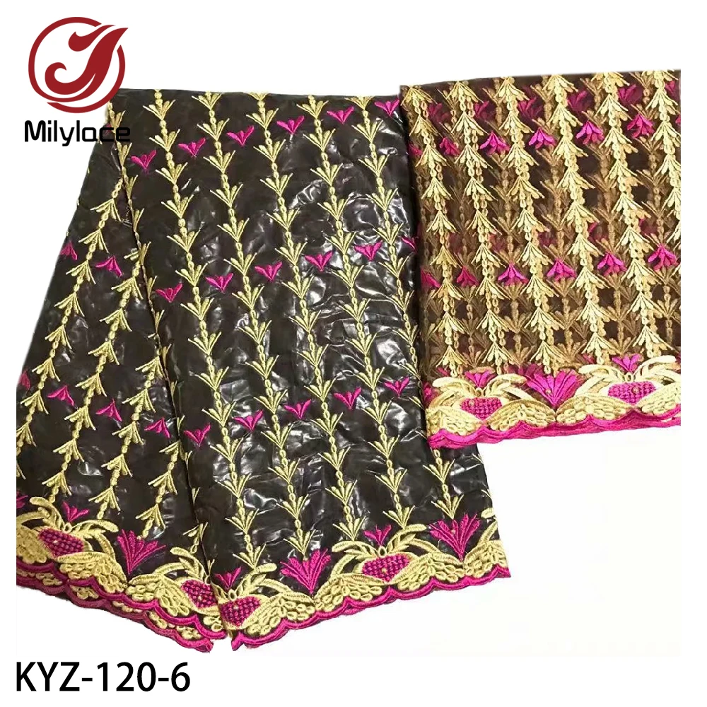 Новое поступление Африканский Базен Riche Getzner ткань с вышивкой тюль кружева 5 + 2