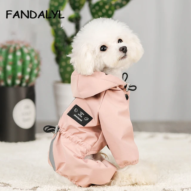 Waterproof Pet Dog Raincoat Pet Clothes Jumpsuit Dog Jacket Dogs Water Resistant Clothes for Dogs Pet Coat Puppy Clothes