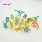 Фигурка динозавра Юрского периода JSXuan, серебристый, светится в темноте