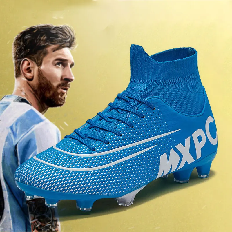 Мужские высокие футбольные бутсы MWY профессиональные спортивные кроссовки