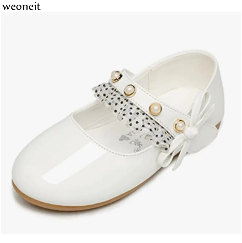 Женские кожаные туфли Weoneit для принцесс весна осень 2020 детская обувь школьная