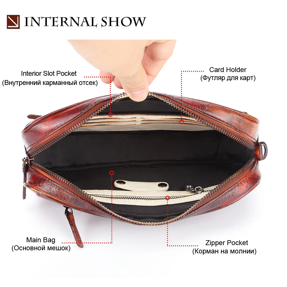 MISFITS 2020 мужской кошелек клатч из натуральной кожи брендовый большой емкости