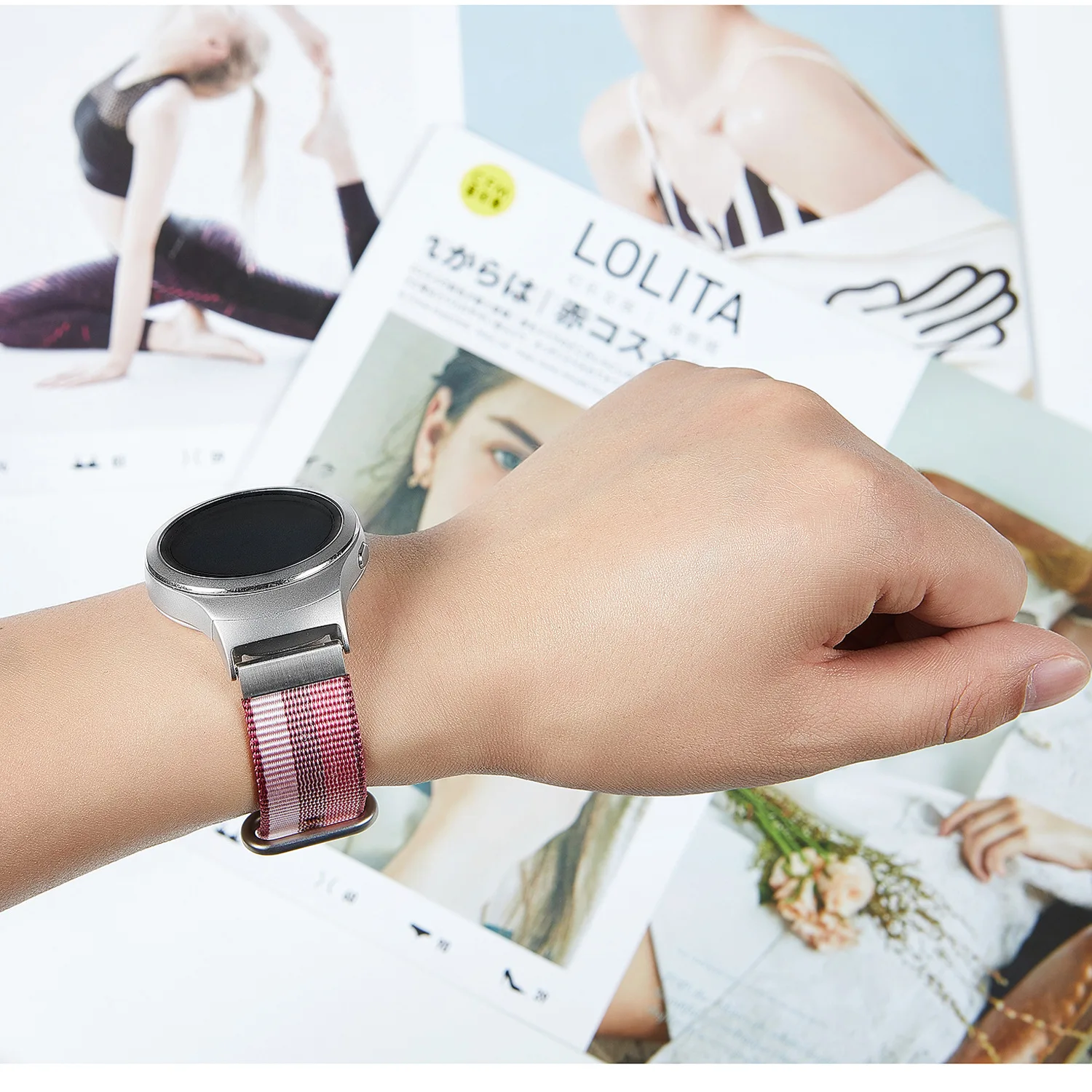 Высококачественный нейлоновый ремешок для amazfit bip ремешок для samsung Galaxy watch 42 мм/Galaxy Watch Active/samsung gear sports/Для samsung s2 classic