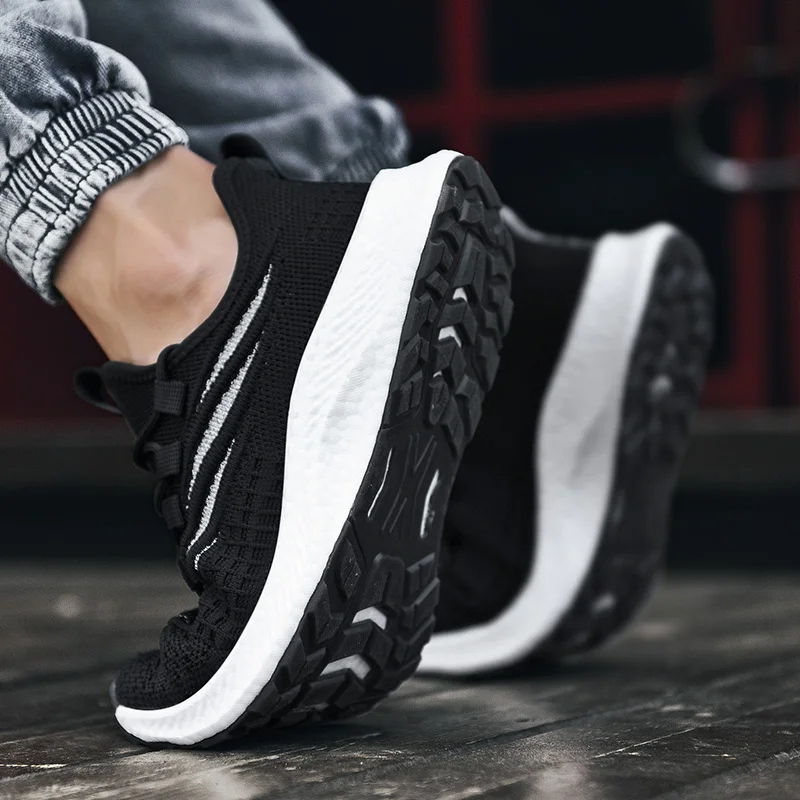 Men Sneakers Quality Running Shoes for Cushioning Wear-Resistant Autumn New Outdoor Comfortable Sports | Спорт и развлечения