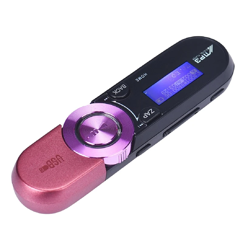 Lcd USB карта MP3-плеер 16 GB lcd Usb экран радио музыка MP3 FM ТВ флэш-плеер (розовый) |