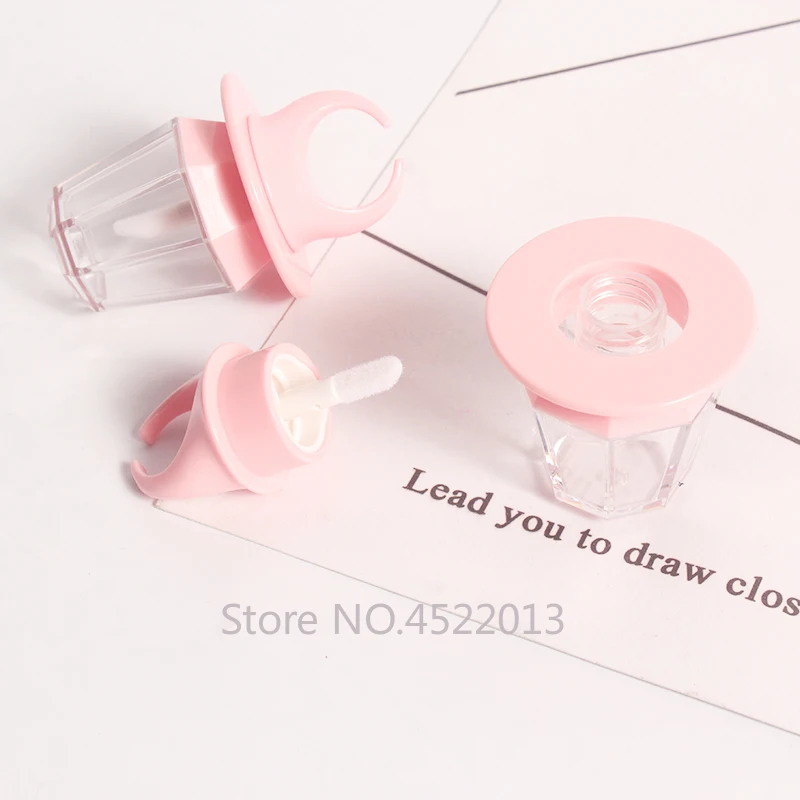 Пустой Блеск для губ 8 мл емкость губной помады кисти бриллиантовое кольцо