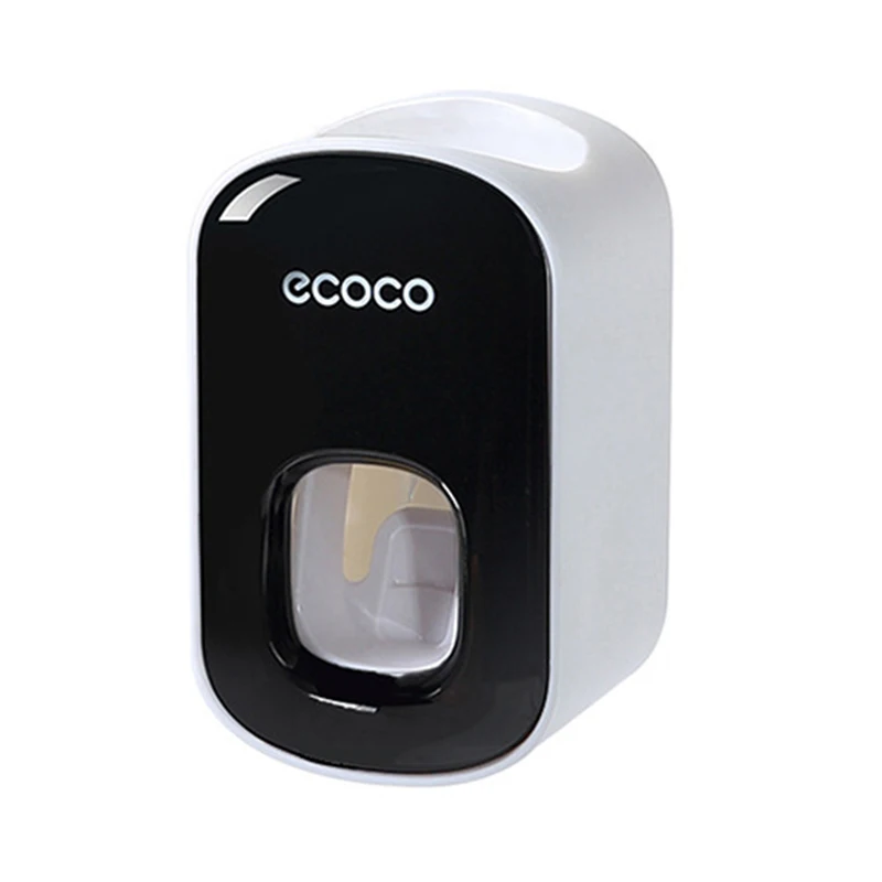Bathroom Accessories Set Automatic Toothpaste Dispenser Dust-proof Toothbrush Holder Wall Mount Squeezers Black/gray | Дом и сад