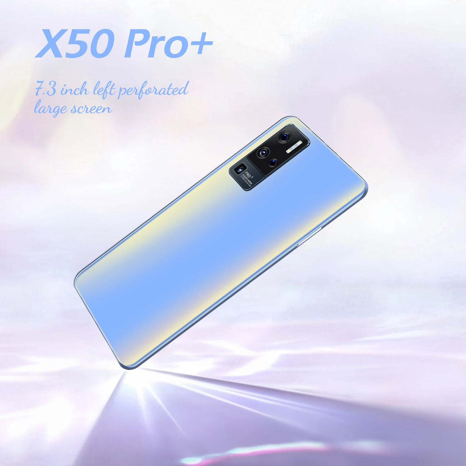 Vivo-tel&eacute;fono inteligente X50 Pro, 5G, 12 + 2021 GB, desbloqueo de huellas dactilares, reconocimiento facial, para Huawei, Xiaomi, Sansung, 512-3