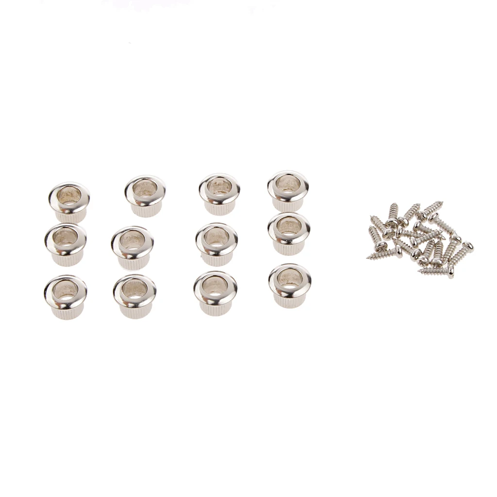 6L 6R Tuning Pegs Tuners Machine Heads for 12 String Acoustic Guitar Silver | Спорт и развлечения