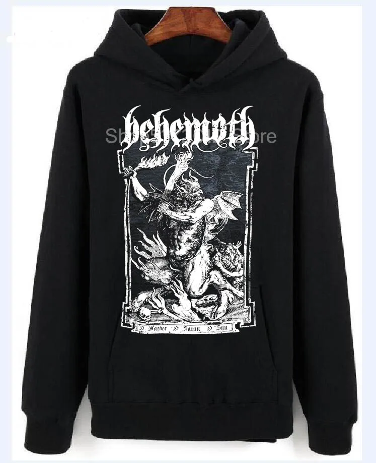 Behemoth Мужская Черная Толстовка с принтом для отца свитер мужчин хлопок новый