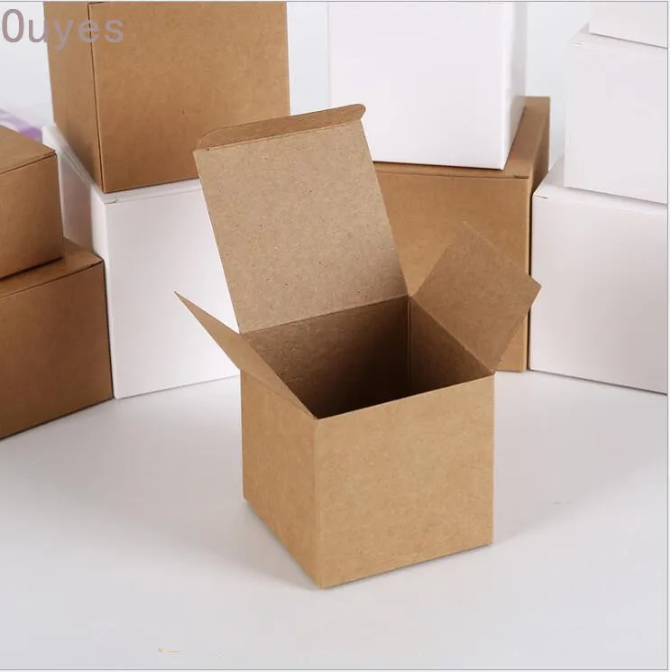 20 штук крафт бумага картонная коробка для упаковки DIY коричневая упаковка