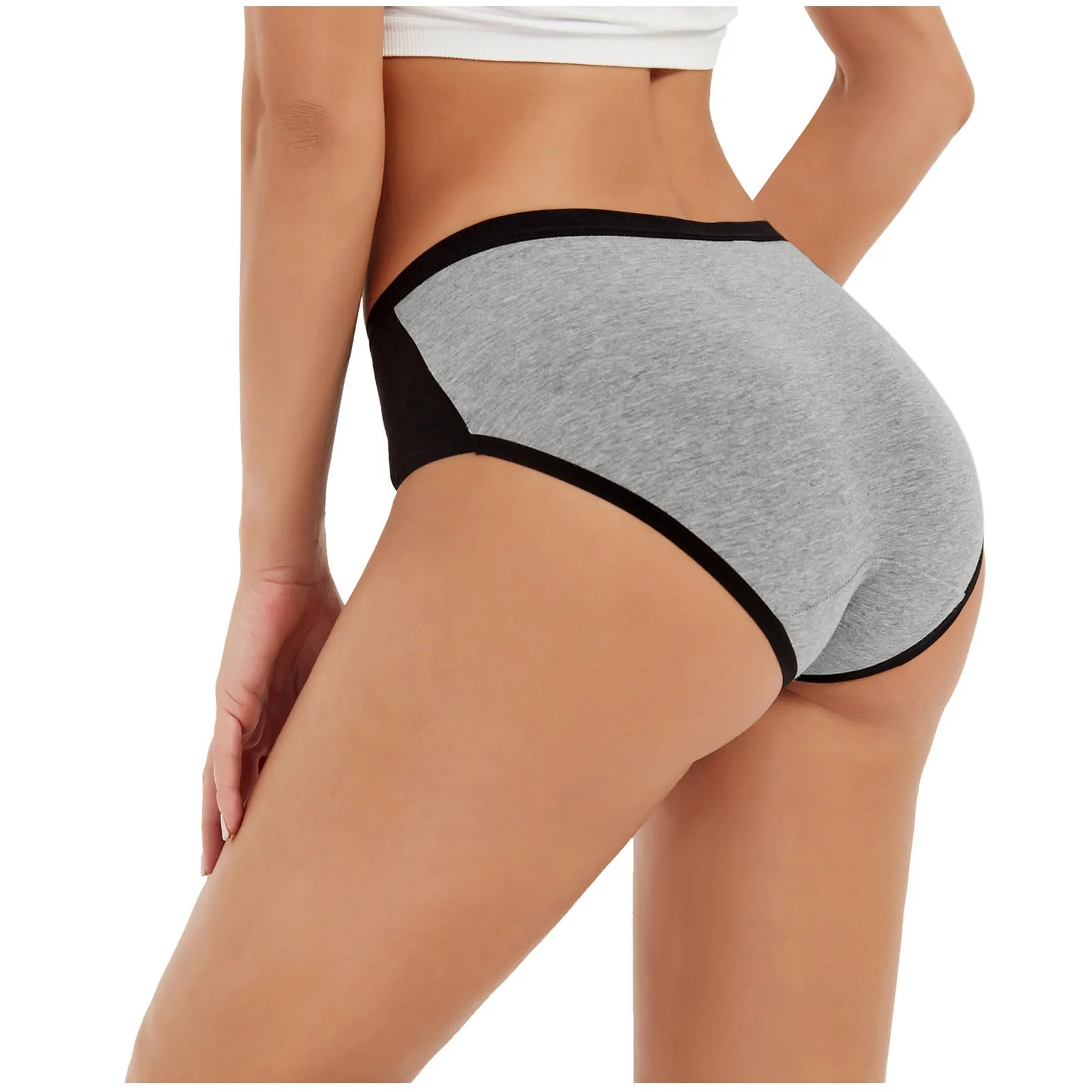 Трусики Женские однотонные в стиле пэчворк пикантное нижнее белье бикини