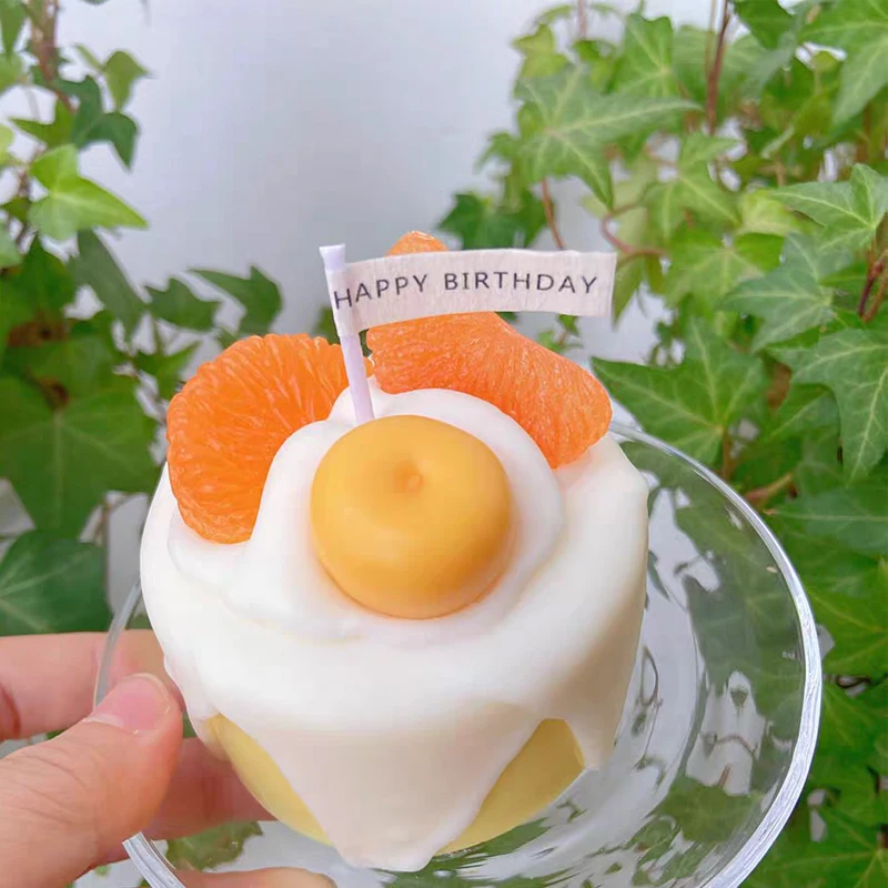 

Orange Cream Silicone Mold for Candle Soap Cake Pudding Cheese Making