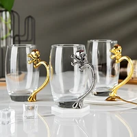 popular glass beer glass transparent water cup creative gift custom creative wine cup coffee cup