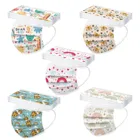 1050 шт., одноразовые маски для детей с мультяшным рисунком