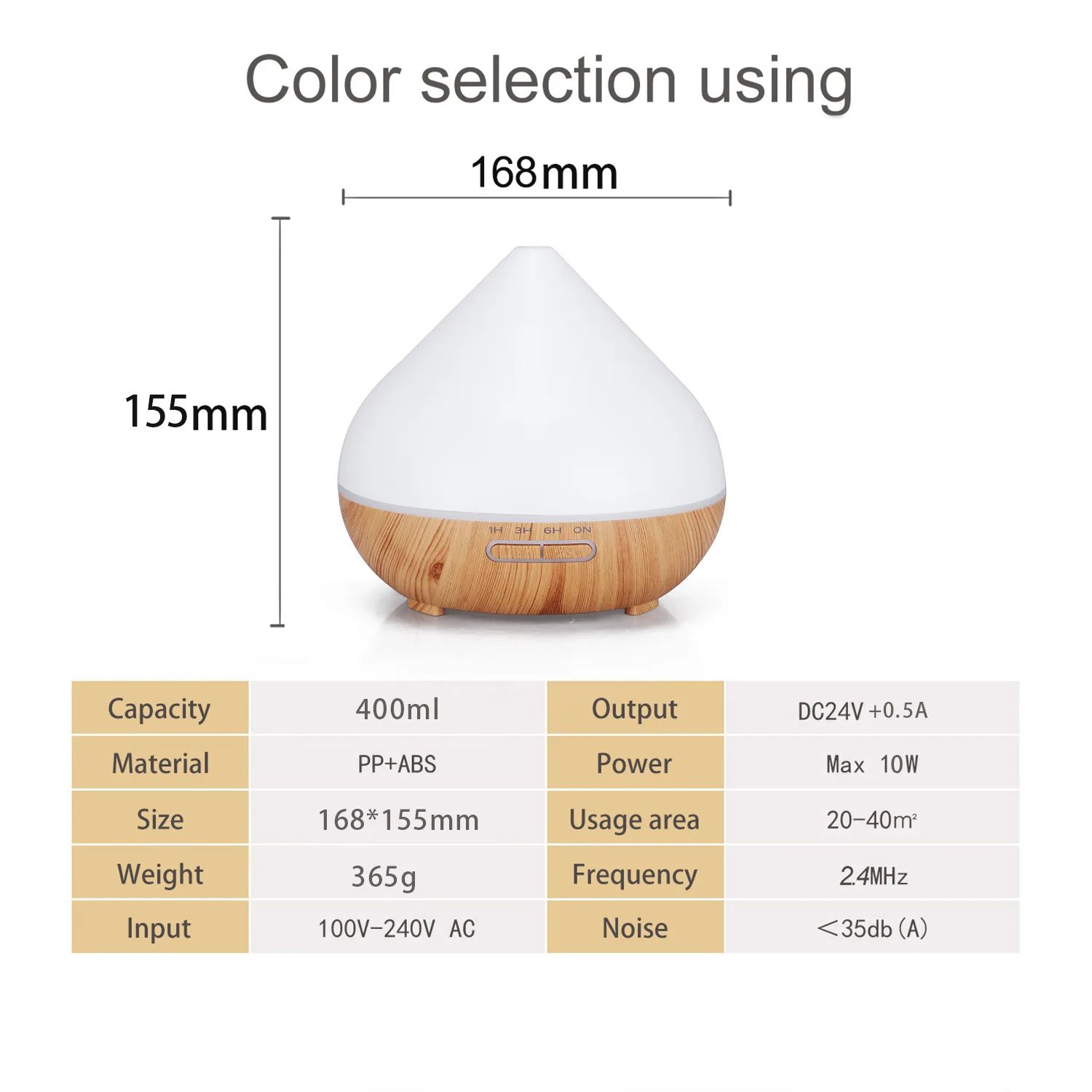 

400ml Wood Grain Aroma Diffuser Crack Volcano Humidifier Colorful Diffuser Aroma Diffuser AROMA DIFFUSER