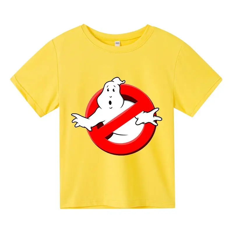 

Boys Funny Ghostbusters Game cotton Print T Shirt Cartoon Short Sleeve Children T-Shirts Summer Kid Girl Tops baby Clothes 3-14Y
