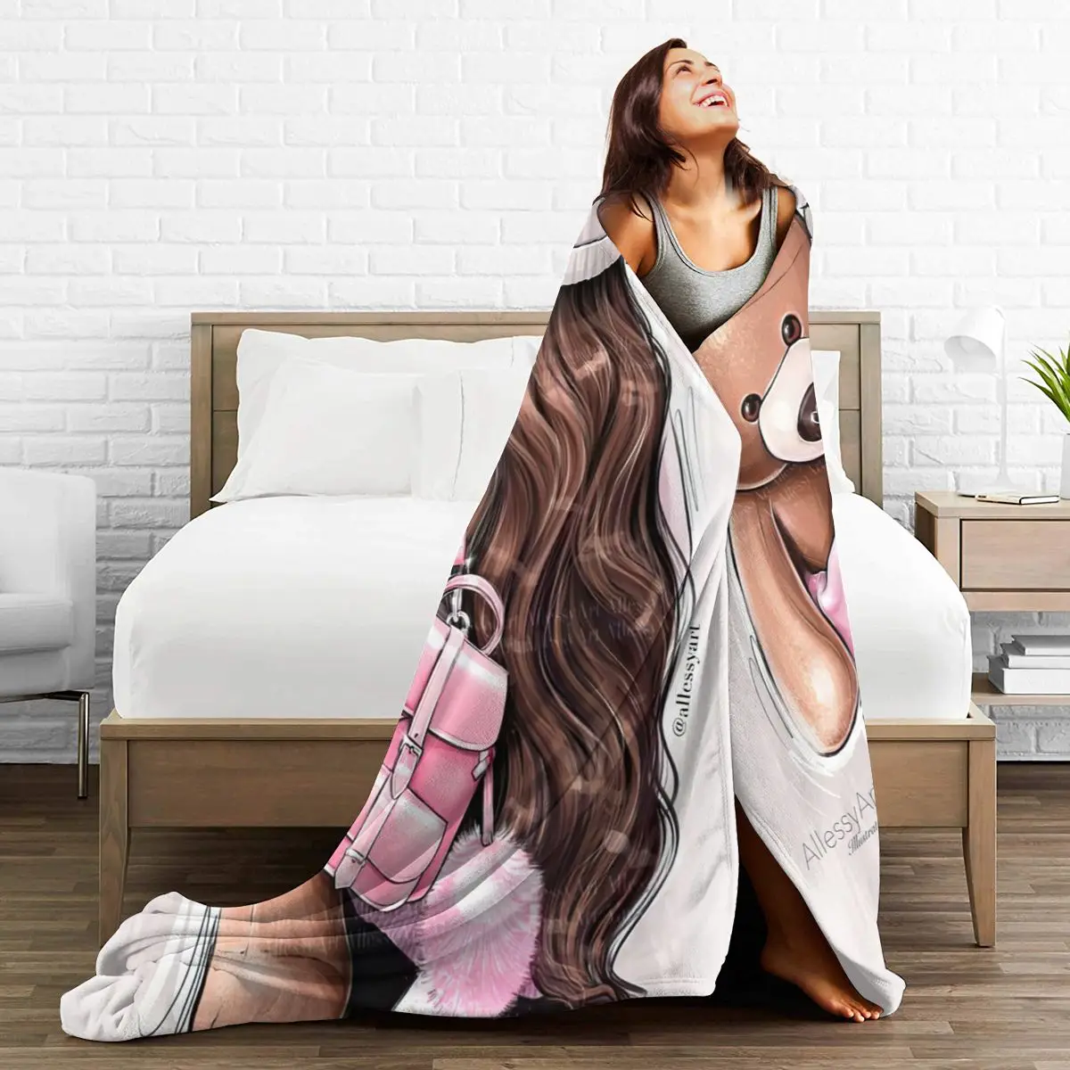 

Ultra Soft Sofa Blanket Cover Blanket Cartoon Cartoon Bedding Flannel plied Sofa Bedroom Decor for Children and Adults 278698923