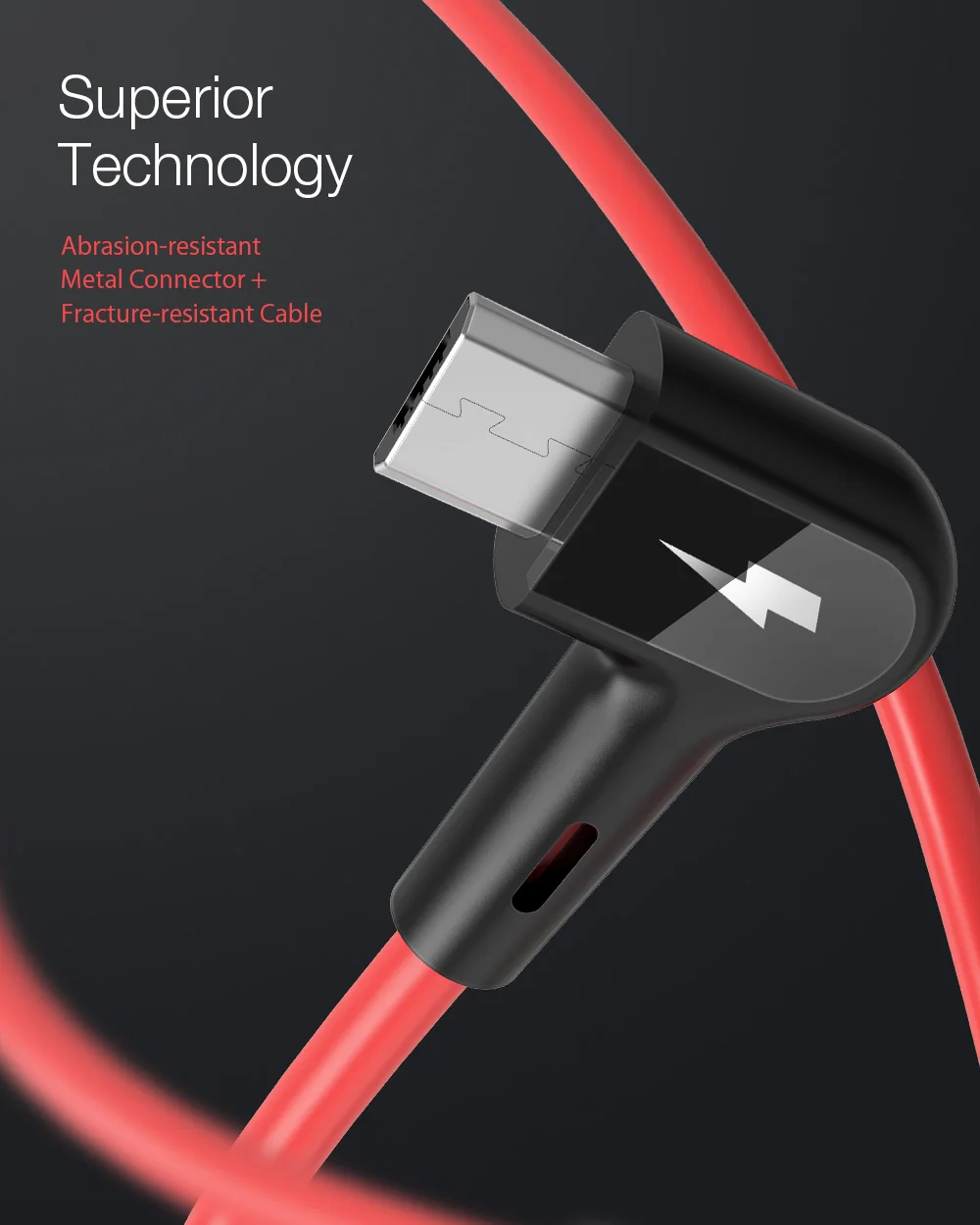 Blitzwolf 2.4A 90 ° под прямым углом USB A к Micro usb зарядное устройство кабель для передачи данных для samsung Xiaomi телефон играть в мобильные игры
