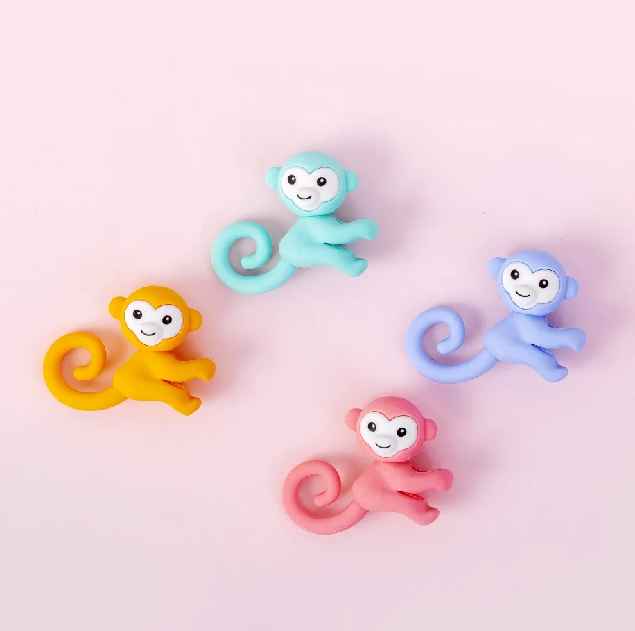 2 шт Маленькая обезьяна милый резиновый ластик для карандаша канцелярские товары