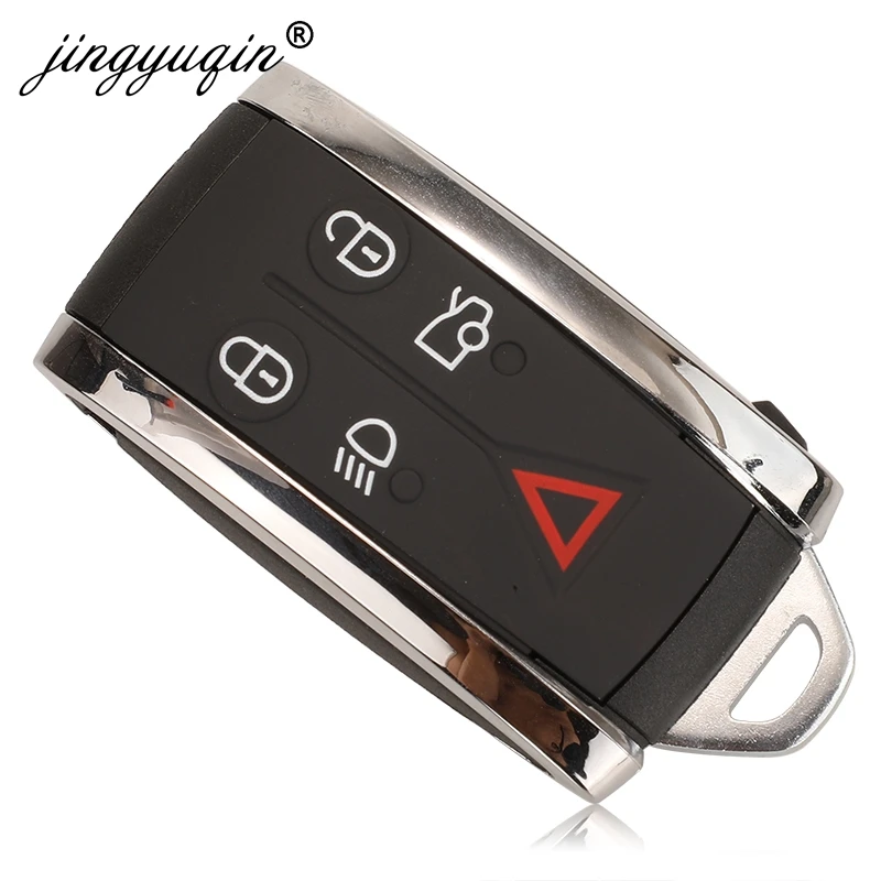 Брелок jingyuqin 434 МГц 5WK49243 Remte Key 5 BTN для Jaguar XF XFR XK XKR X-TYPR 2007-2012 ID46 PCF7953A бесключевой