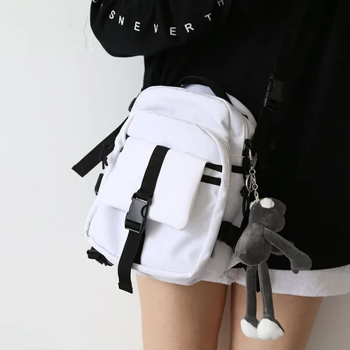 

Японская однотонная сумка через плечо, женская сумка через плечо в стиле инструментов, женская уличная сумка, новинка 2021, модная Женская Рос...