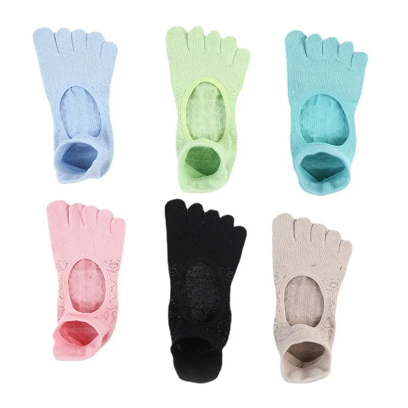 

Yoga Toe Socks With Grips Pilates Women Toe Socks For For Pilates Barre Fitness Non-slip Socks
