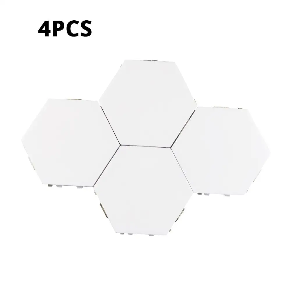 4 PCS Новинки, настенный светильник с сенсорным датчиком, светодиодный, Квантовый светильник, Магнитный модуль, кольцо, Ночной светильник, сделай сам, для помещений, Новое поступление, декоративная лампа - Цвет: 4 PCS