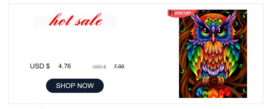 HUACAN 5D DIY Diamond Painting Hamster Full Drill Pictures Of Rhinestones Decor Home Flowers Mosaic Diamond Embroidery Animals