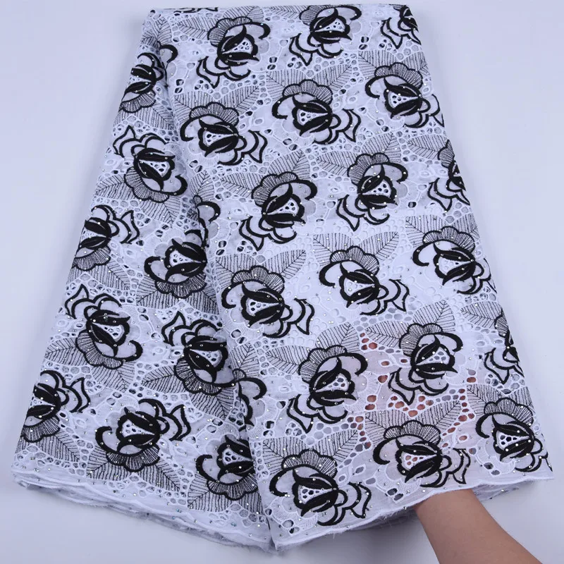 

Red And White African Dry Lace Fabric Embroiderey Nigerian Lace Fabric High Quality Swiss Voile Lace In Switzerland Garment1689B