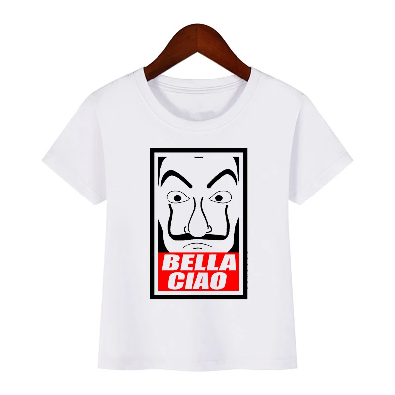 Детская футболка с забавным дизайном футболки для грабителей ТВ сериал бумажным