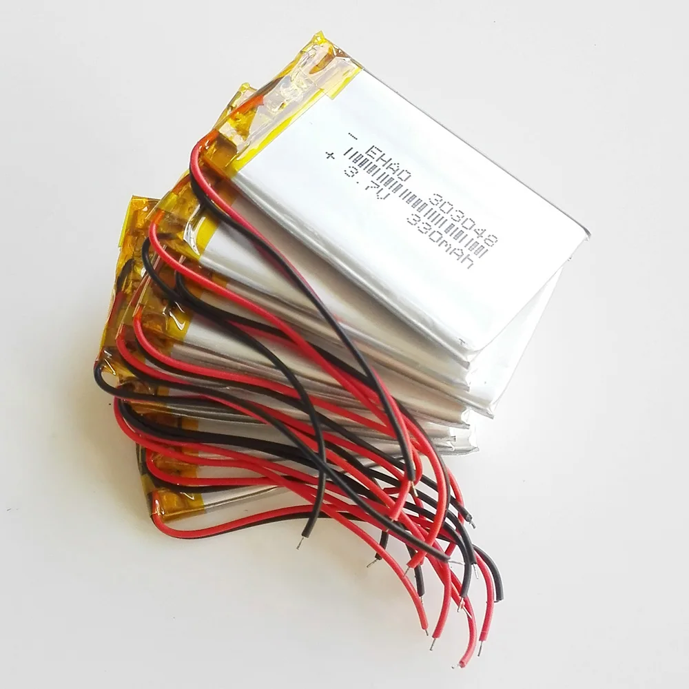 Литий-полимерная аккумуляторная батарея EHAO 303048 3 7 в 330 мАч для Mp3 GPS bluetooth гарнитуры