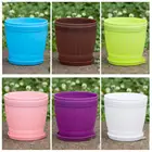 Пластиковый цветочный горшок, матовый цветочный горшок для садоводства, для офисного стола, маленькое зеленое растение, цветочный горшок с имитацией дерева