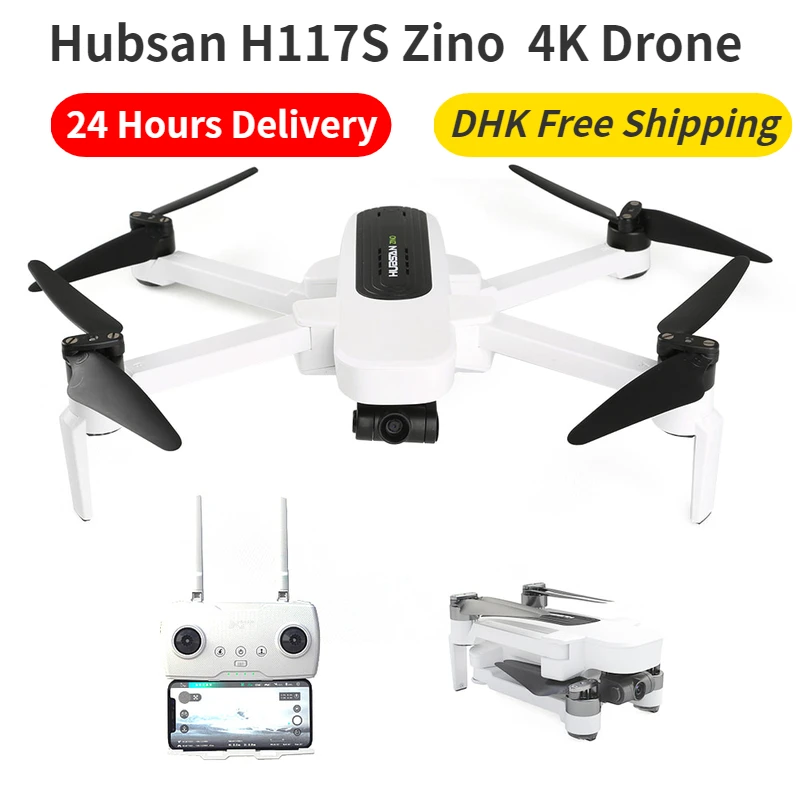 Hubsan H117S Zino gps Дрон с разрешением 4K 1 км 5G Wi-Fi FPV UHD 4K Камера 3-осевому гидростабилизатору аэрофотосъемки с бесщеточным двигателем складной Квадрокоптер с дистанционным управлением