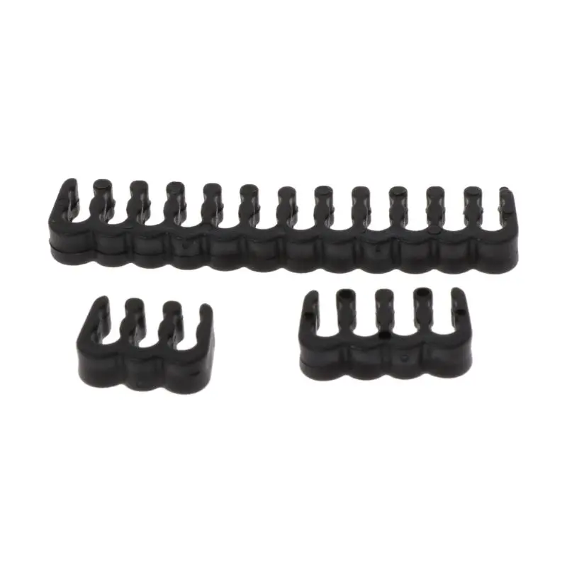 12Pcs PP Cable Comb /Clamp /Clip /Dresser For 2.5-3.0 mm Cables Black 6/8/24 Pin | Компьютеры и офис