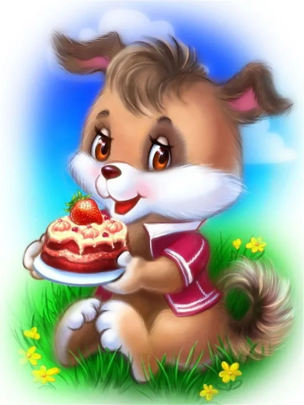 Бриллиант картина мультфильм кролик алмаз для алмазной вышивки крестиком полное