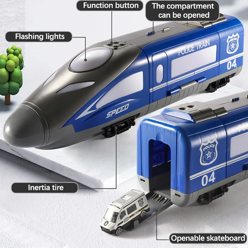 Высокоскоростной поезд игрушки Детская модель автомобиля сплав инерционный