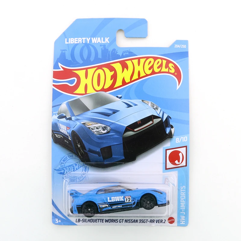 

Лидер продаж 2021-204, модель автомобиля из металлического сплава для NISSAN 35GT-RR VER.2 Mini Coupe 1/64, детские игрушки в подарок